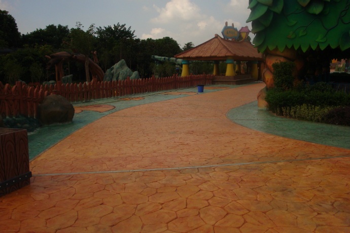 彩色透水地坪，透水地坪廠家